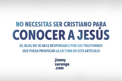 No necesitas ser cristiano para conocer a Jesús